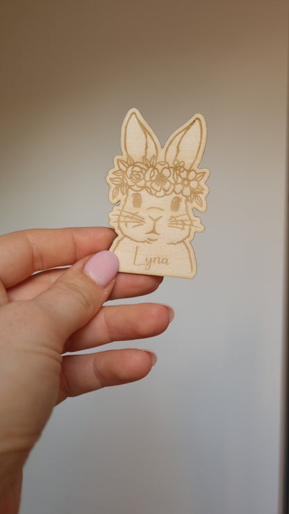 Magnet de Pâques Personnalisés en Bois