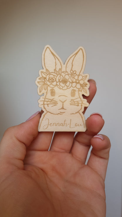 Magnet de Pâques Personnalisés en Bois