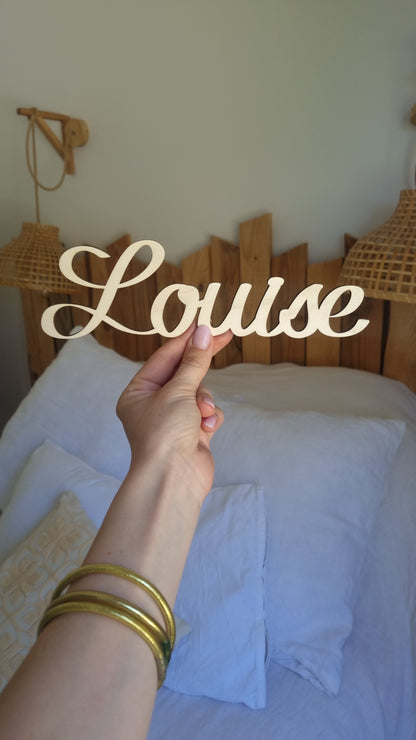 Mon joli prénom en bois