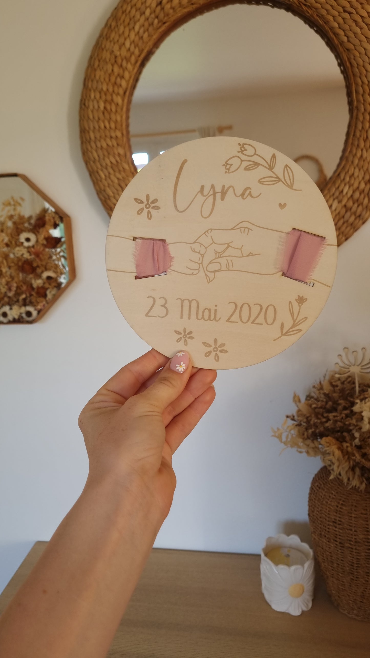 Cadre bracelet de naissance