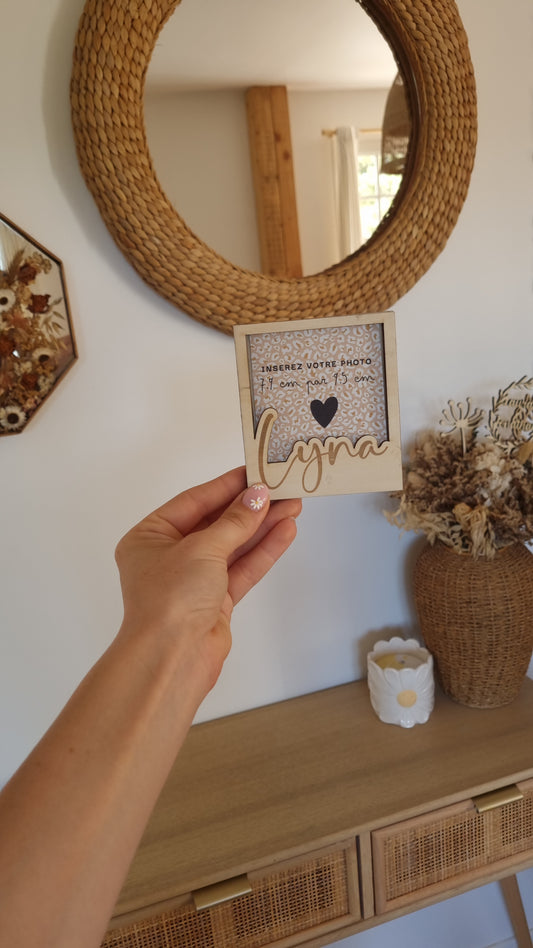 Mon joli cadre Polaroïd en bois personnalisé