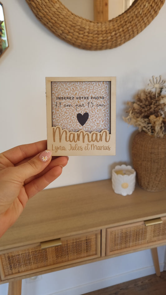 Mon joli cadre Polaroïd en bois personnalisé