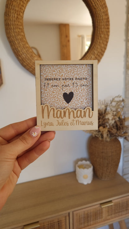 Mon joli cadre Polaroïd en bois personnalisé