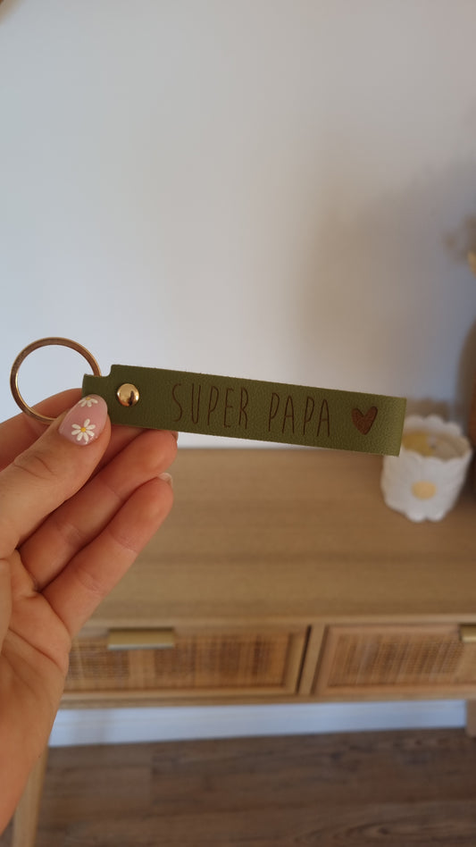 Porte-clés personnalisé en simili cuir à personnaliser