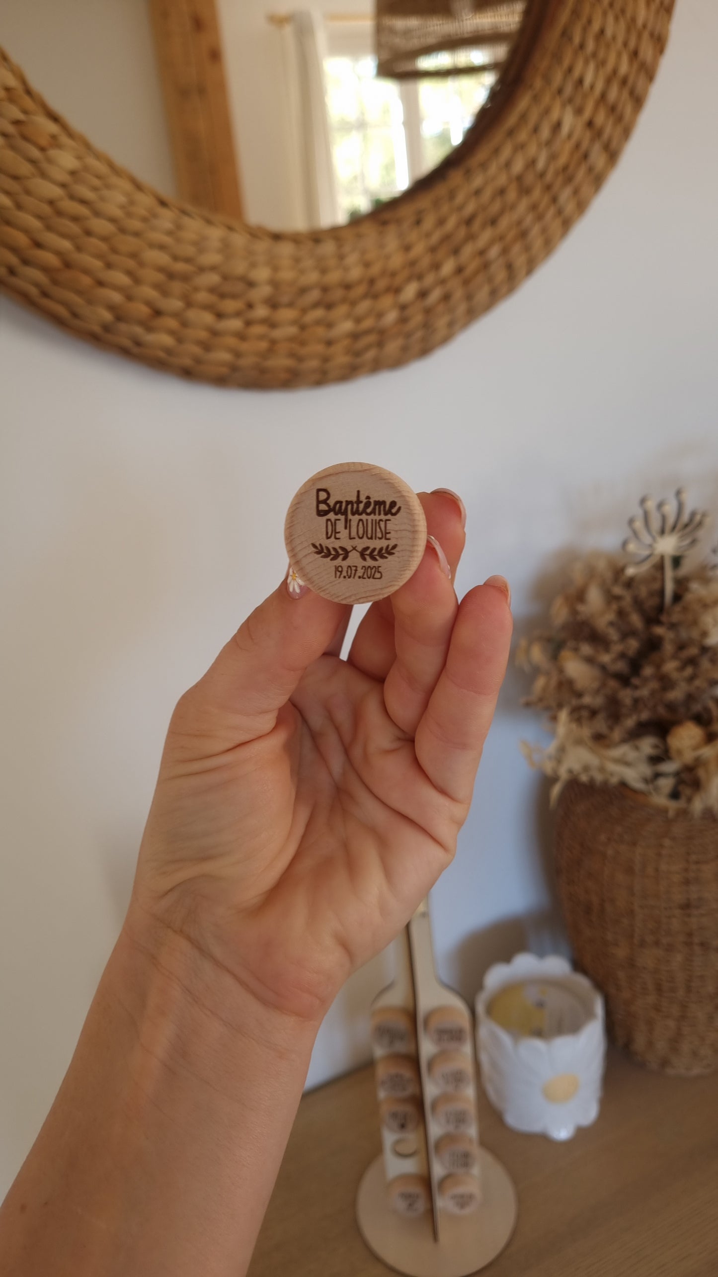 Bouchons de bouteille personnalisés – Souvenir raffiné de votre Baptême