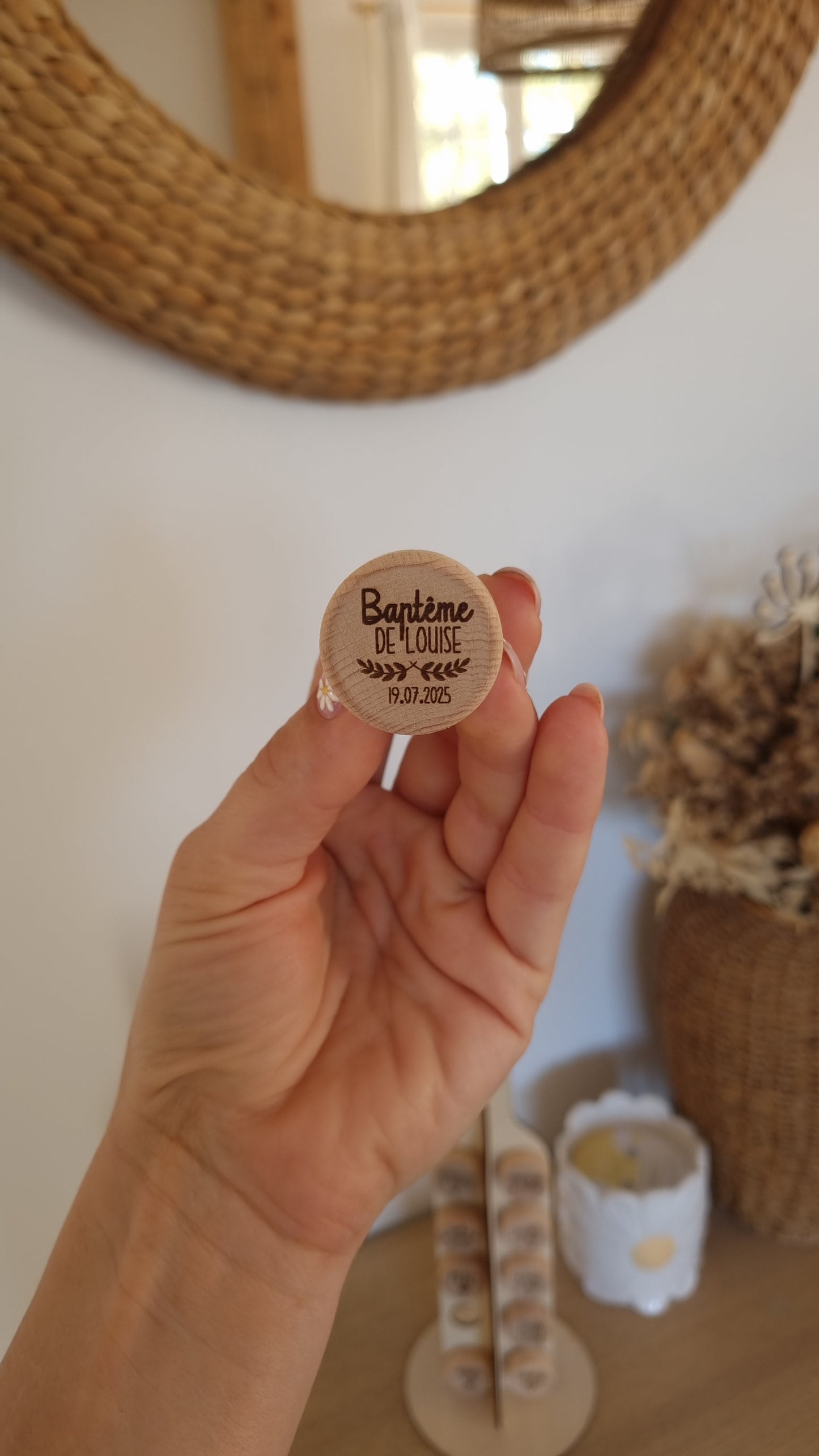 Bouchons de bouteille personnalisés – Souvenir raffiné de votre Baptême