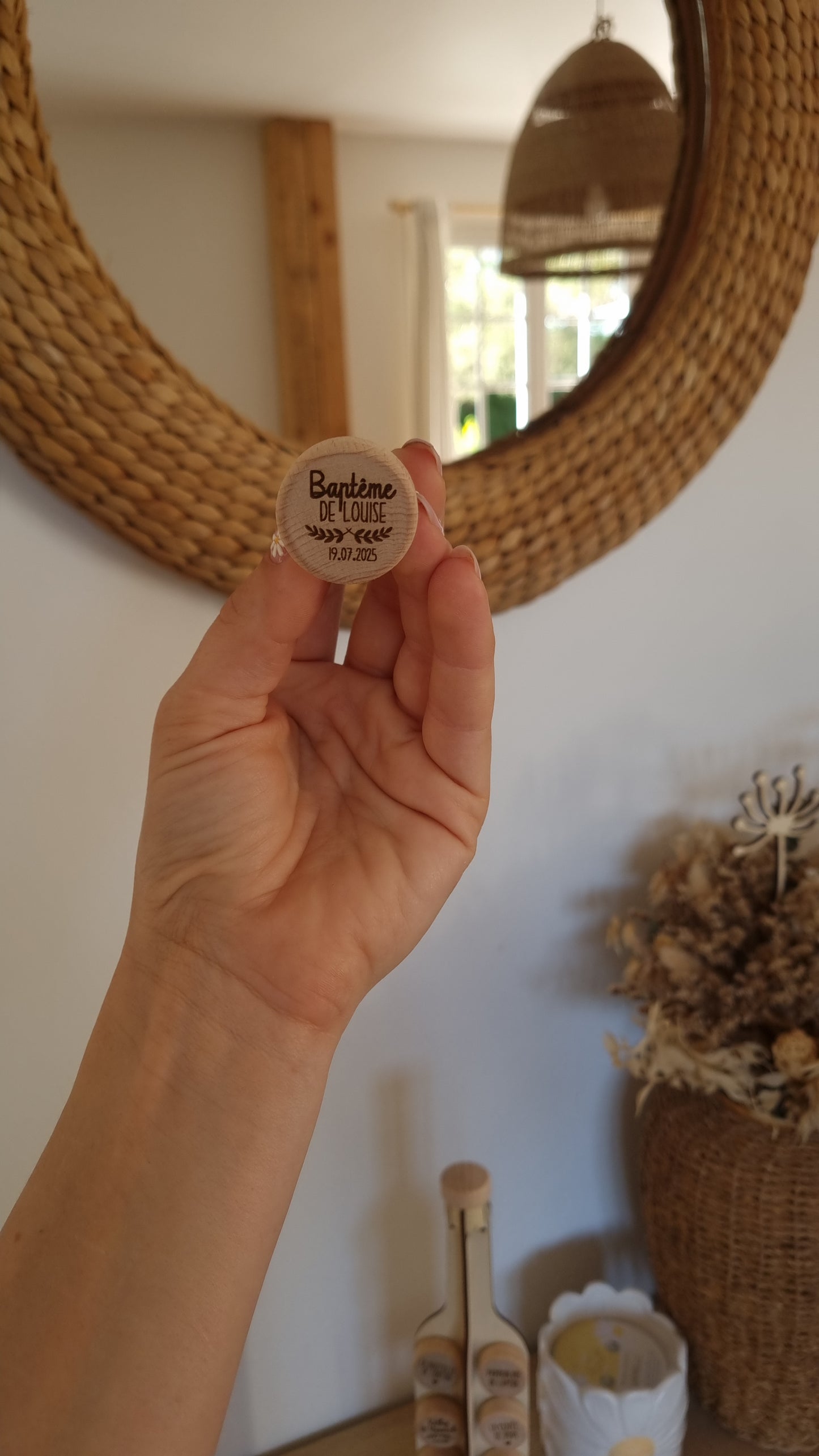 Bouchons de bouteille personnalisés – Souvenir raffiné de votre Baptême