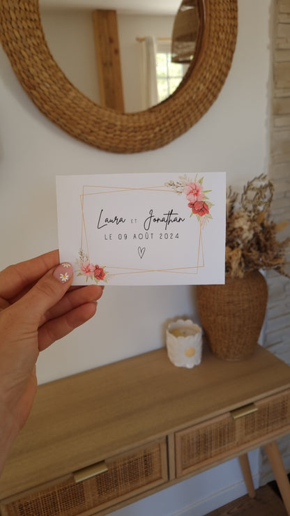Étiquettes de bouteille personnalisées pour un mariage