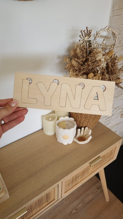 Puzzle prénom personnalisé pour enfant – Un jeu unique rien qu’à lui