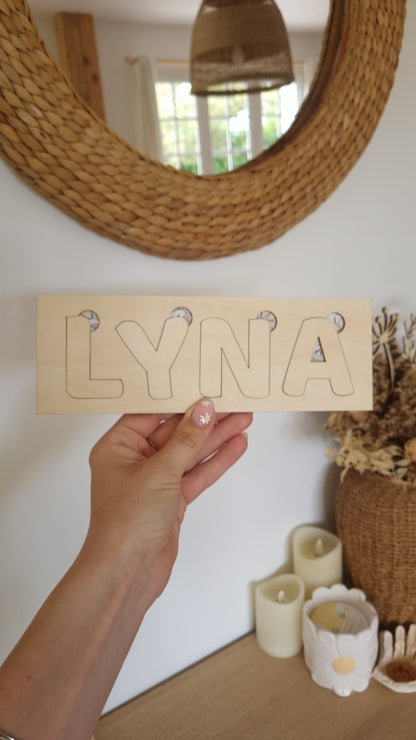 Puzzle prénom personnalisé pour enfant – Un jeu unique rien qu’à lui
