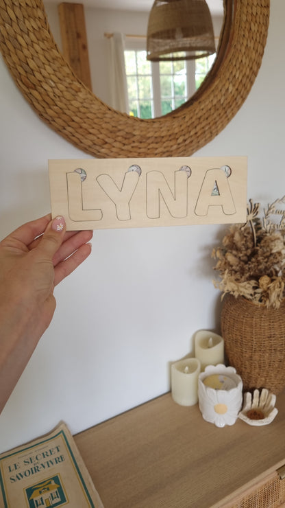 Puzzle prénom personnalisé pour enfant – Un jeu unique rien qu’à lui