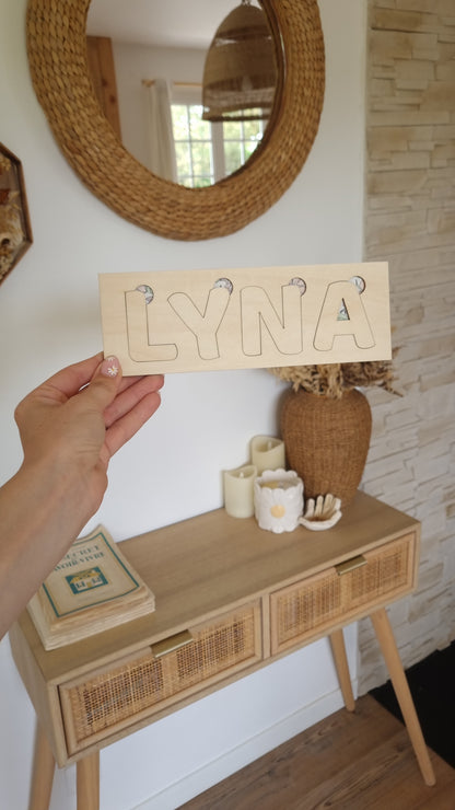 Puzzle prénom personnalisé pour enfant – Un jeu unique rien qu’à lui