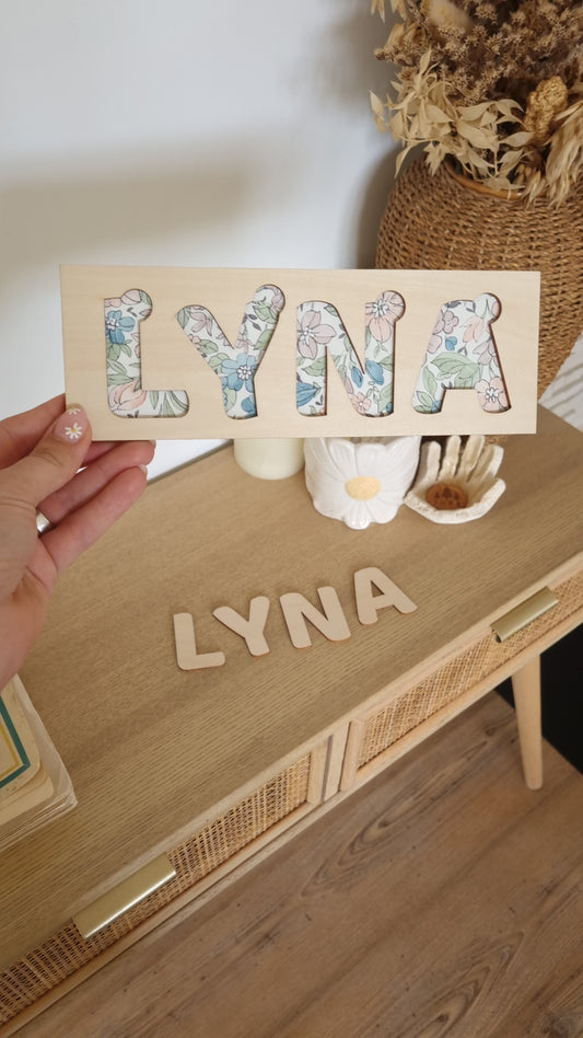 Puzzle prénom personnalisé pour enfant – Un jeu unique rien qu’à lui
