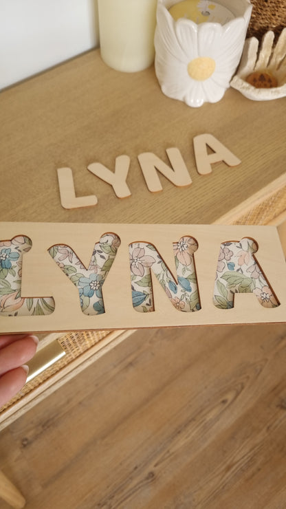 Puzzle prénom personnalisé pour enfant – Un jeu unique rien qu’à lui