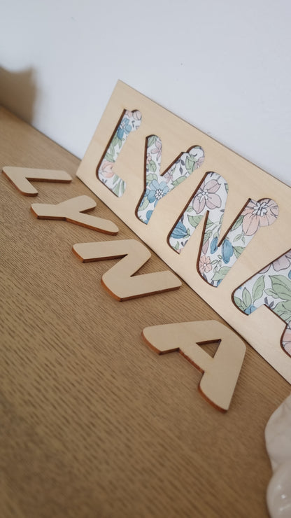 Puzzle prénom personnalisé pour enfant – Un jeu unique rien qu’à lui
