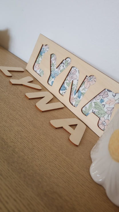 Puzzle prénom personnalisé pour enfant – Un jeu unique rien qu’à lui