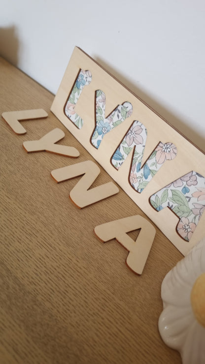 Puzzle prénom personnalisé pour enfant – Un jeu unique rien qu’à lui