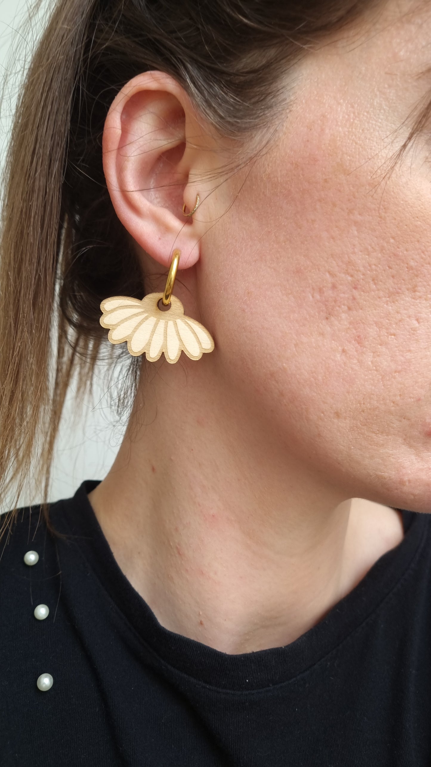 Boucles d’oreilles assorties "Telle mère, telle fille" – Look complice en bois naturel