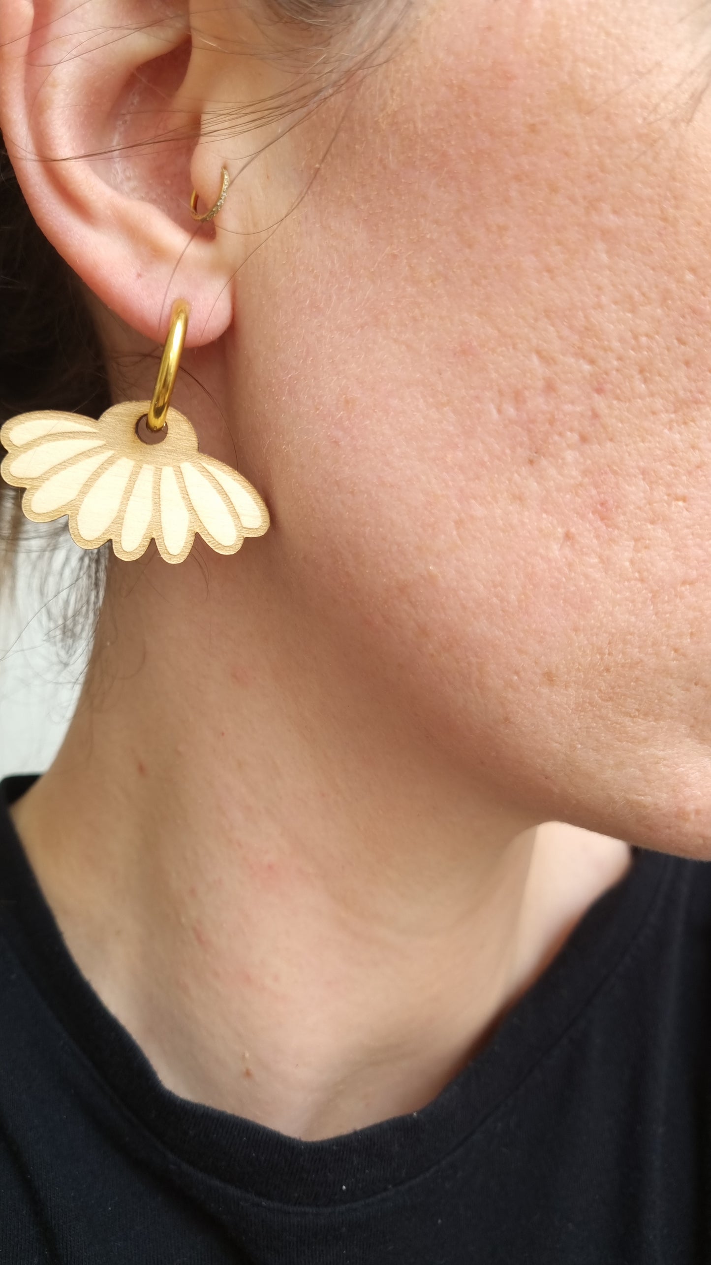Boucles d’oreilles assorties "Telle mère, telle fille" – Look complice en bois naturel