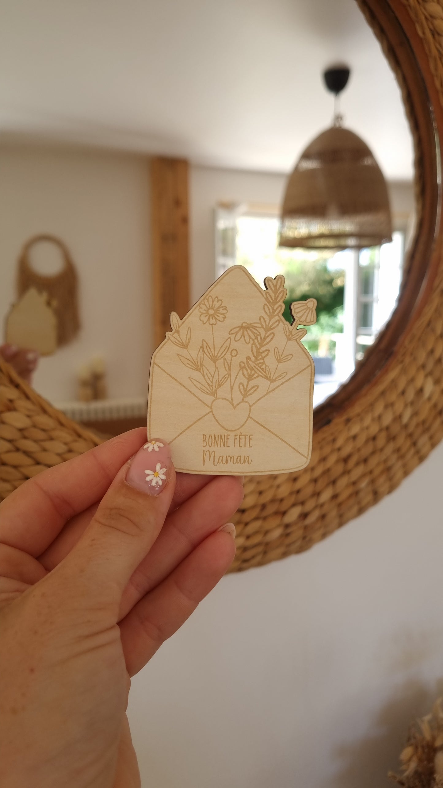 Messages magnétiques pour Maman – Aimants en bois à personnaliser