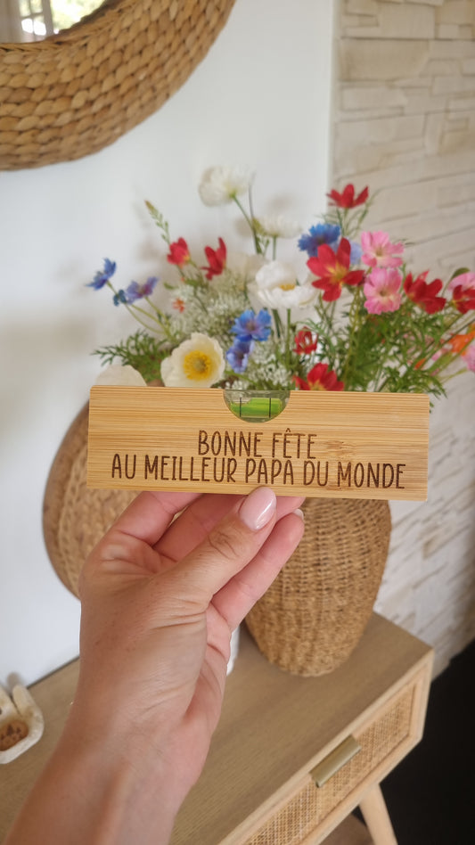 Niveau en bois personnalisé