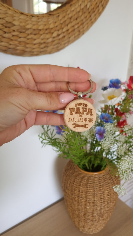 Un porte-clé en bois