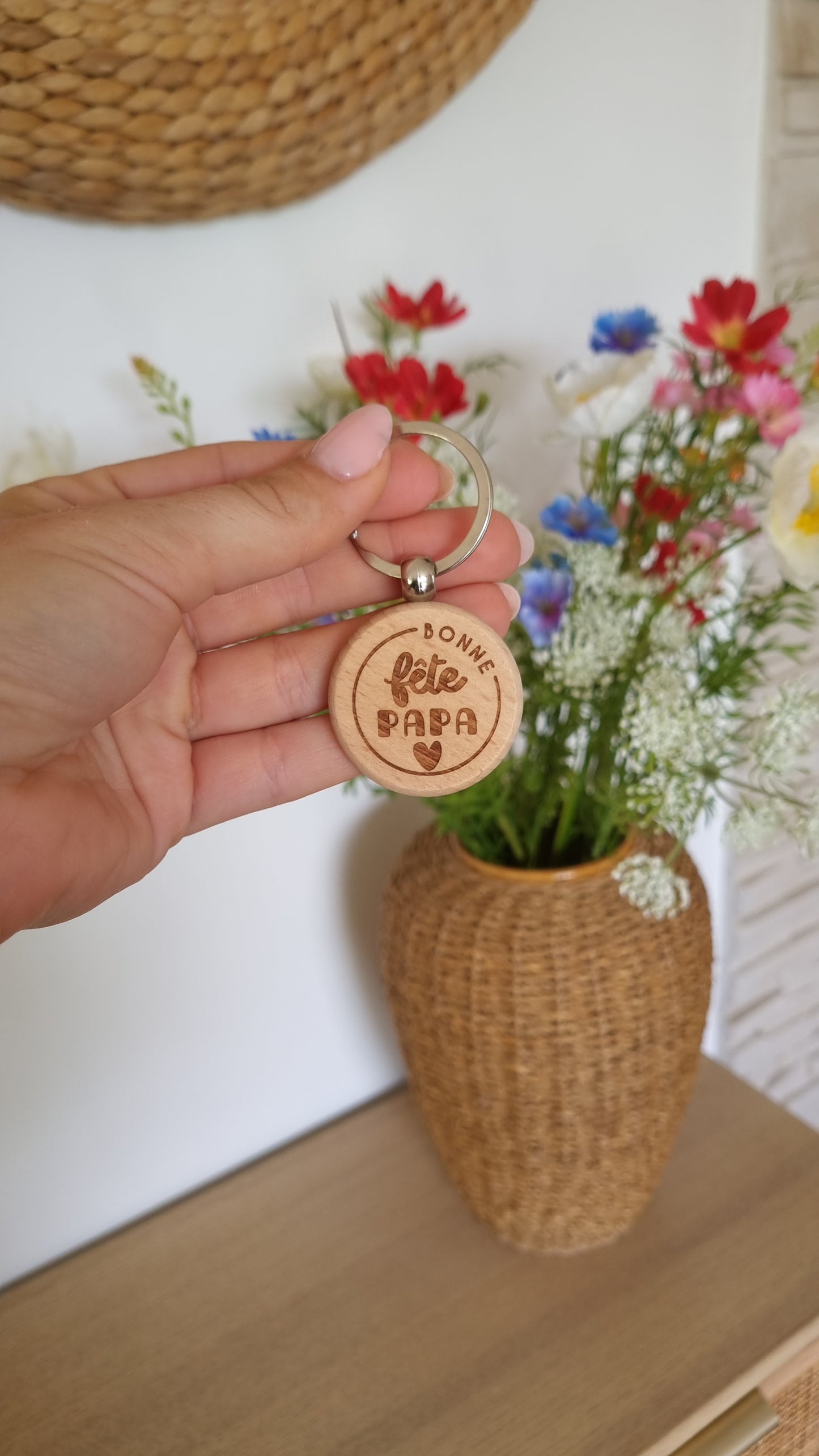 Un porte-clé en bois