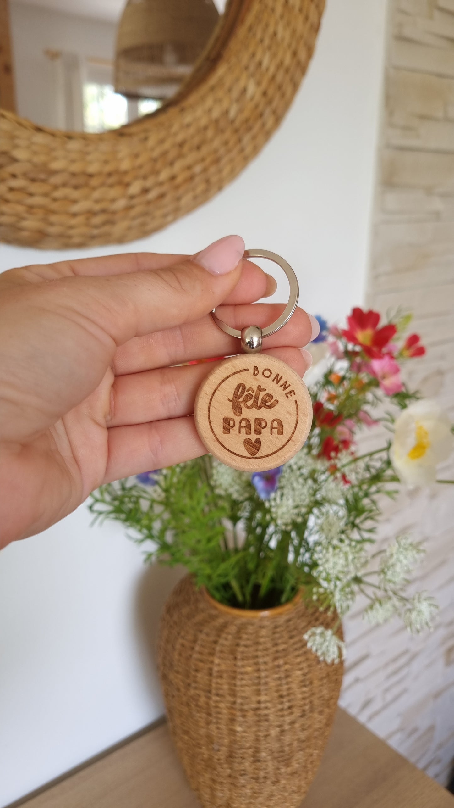 Un porte-clé en bois