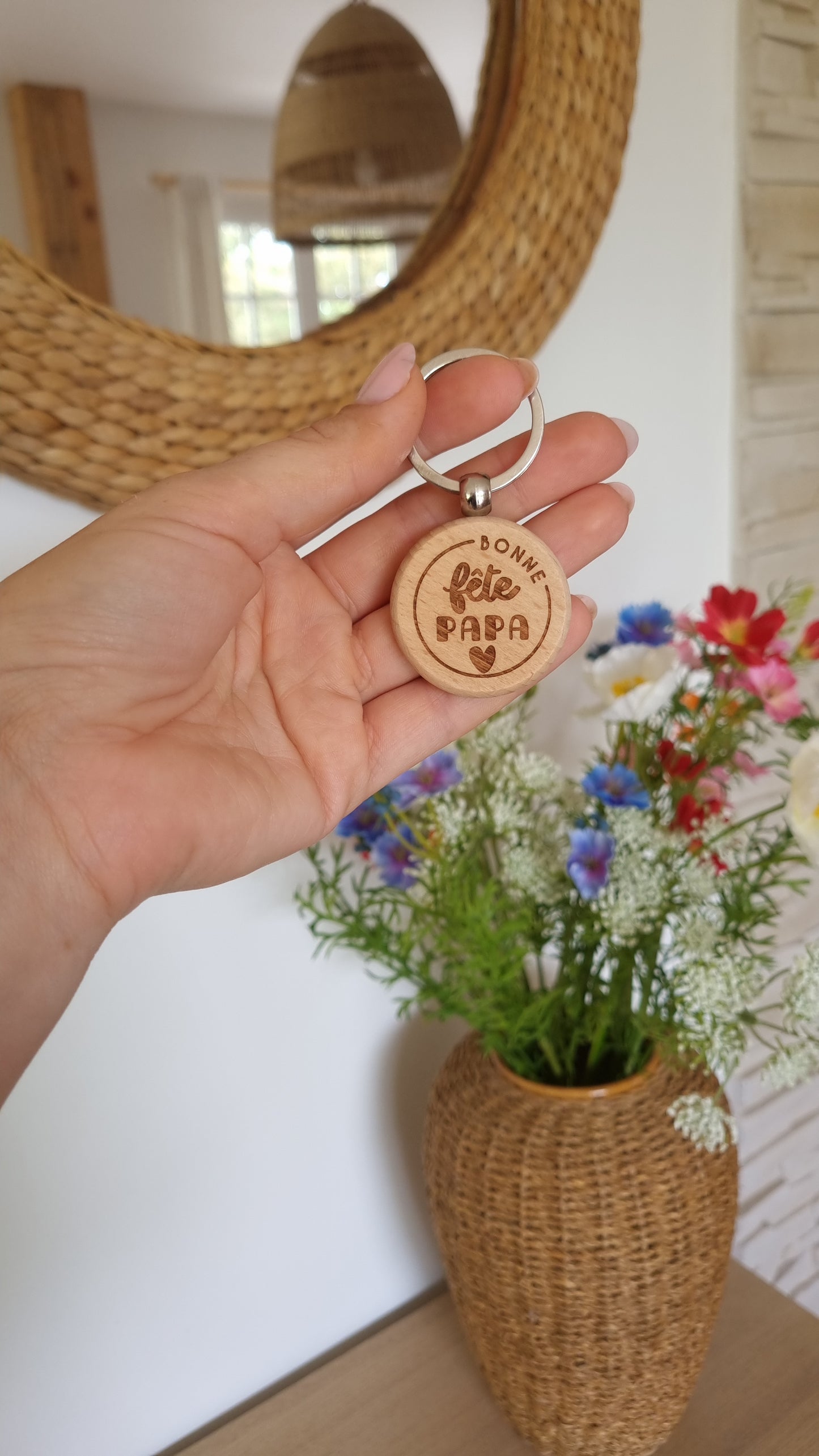 Un porte-clé en bois