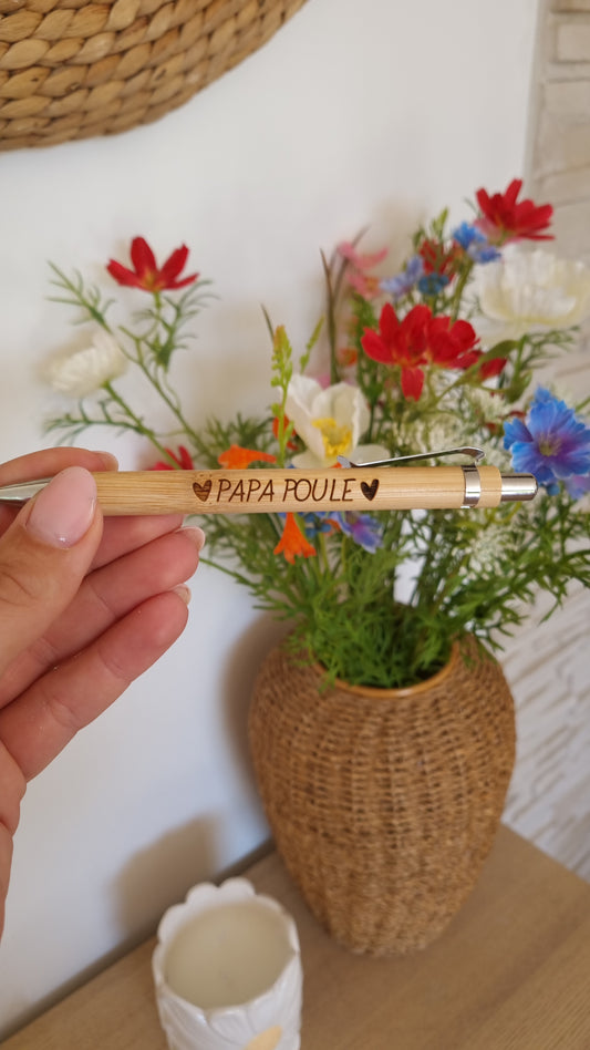 Stylo personnalisé en bois
