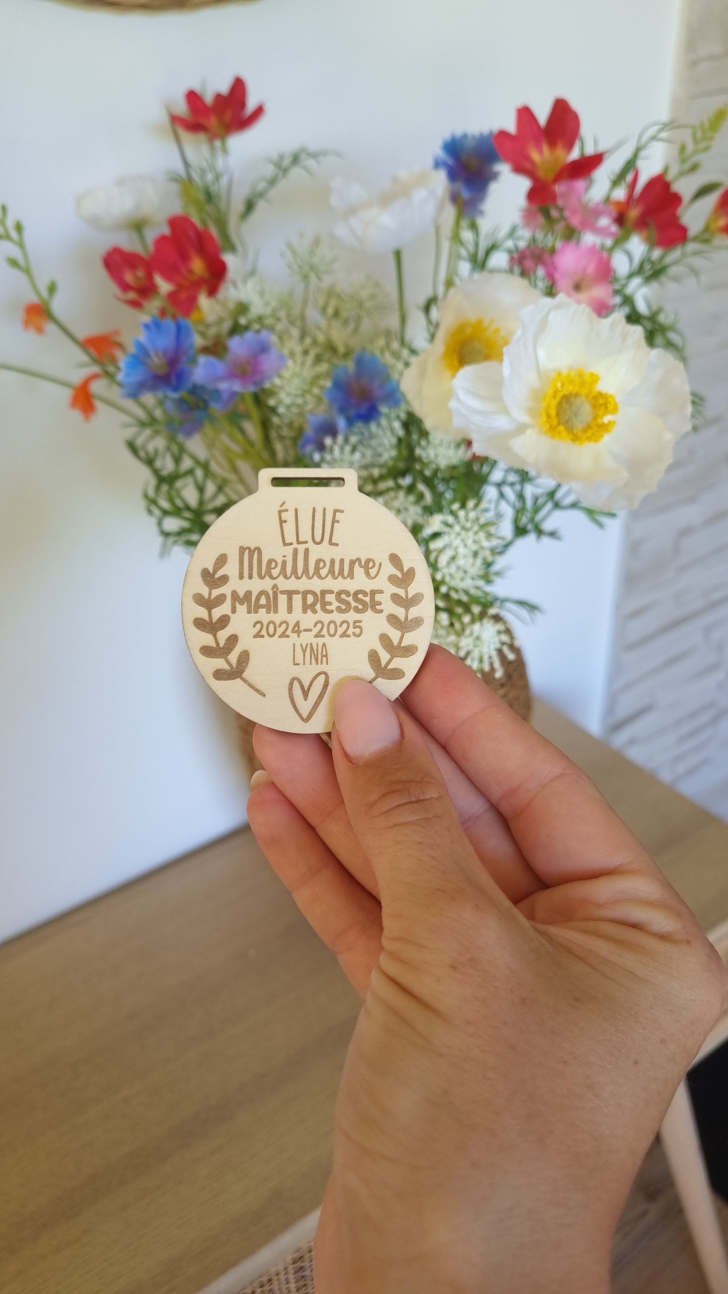 Médaille en bois