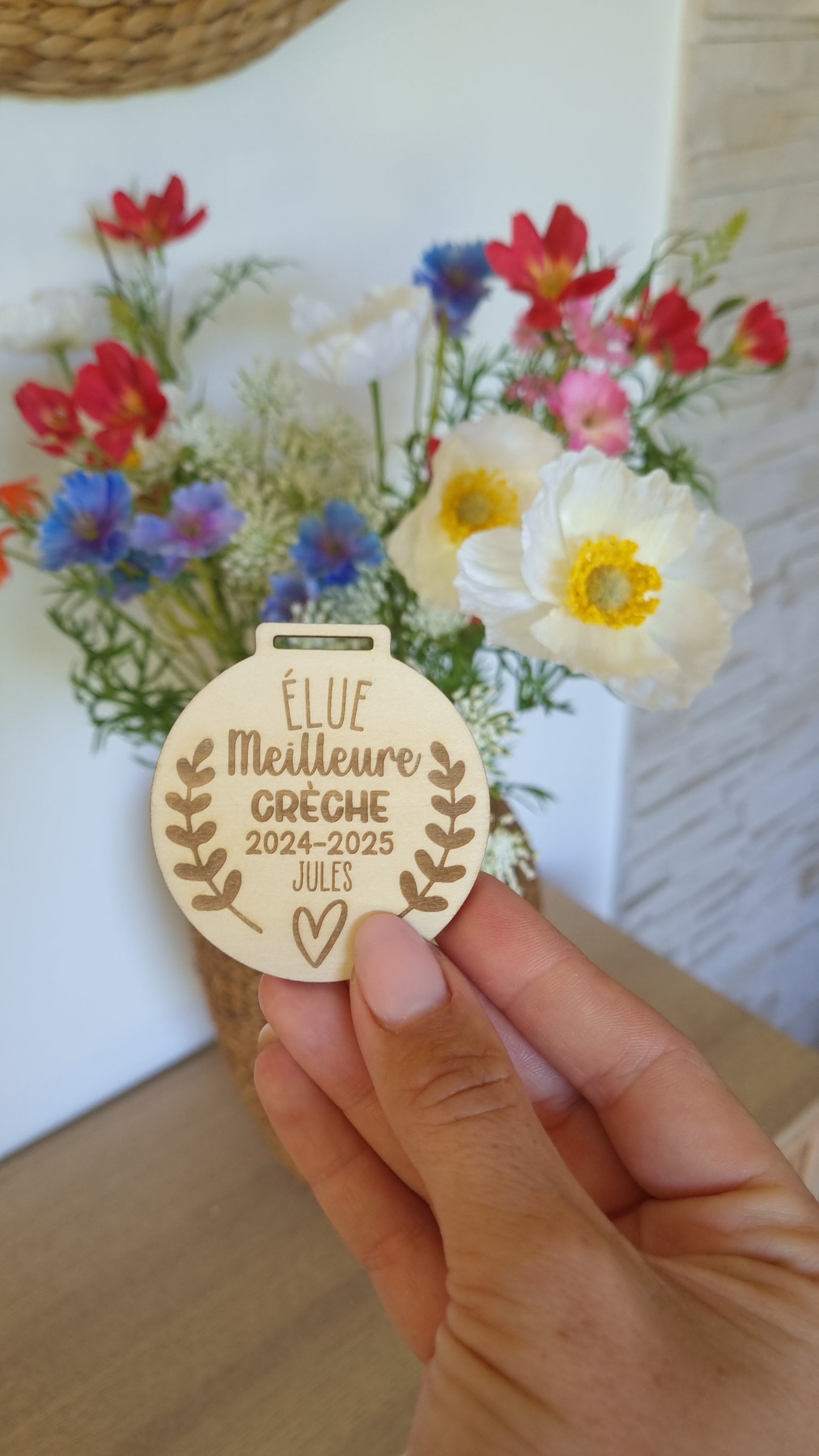 Médaille en bois