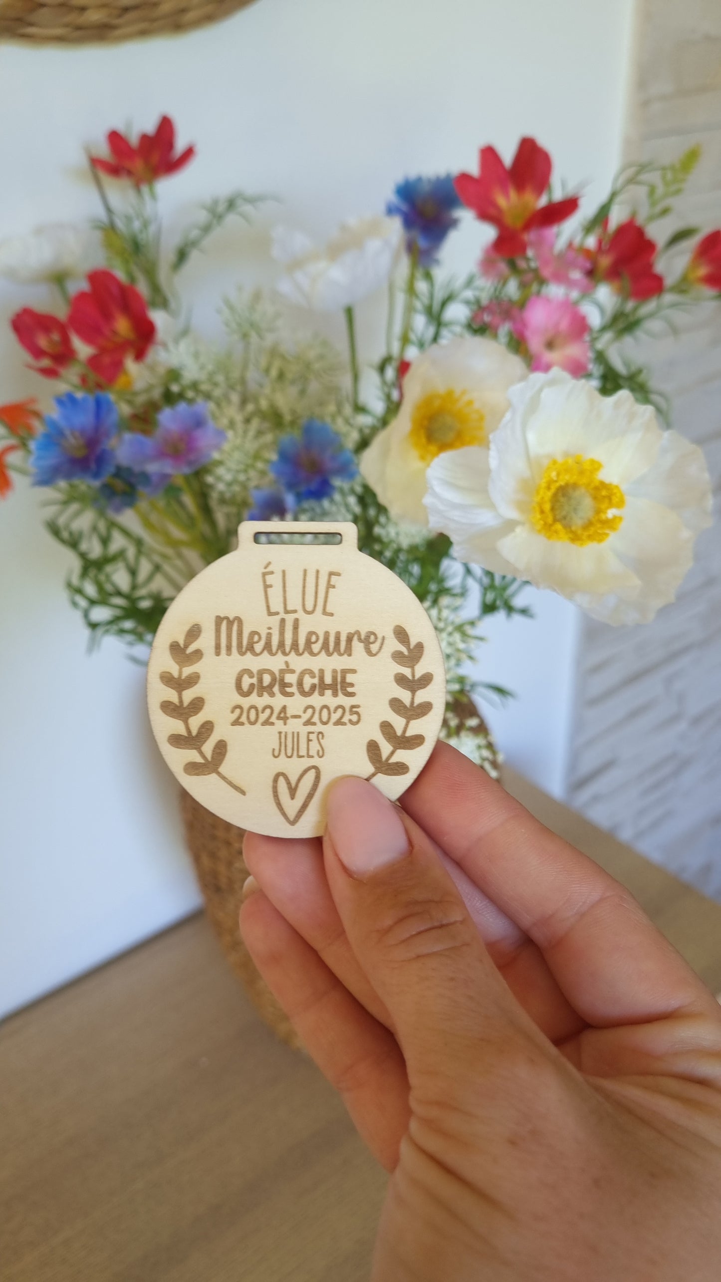 Médaille en bois