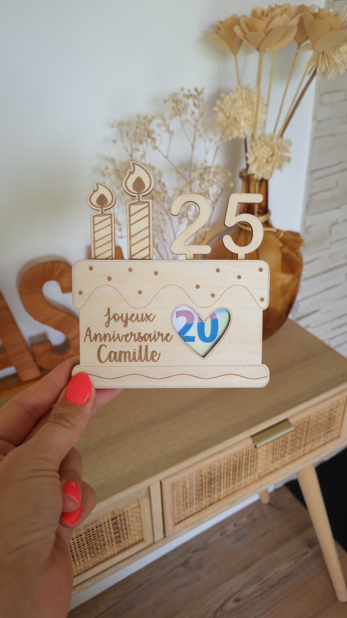 Carte d'anniversaire billet