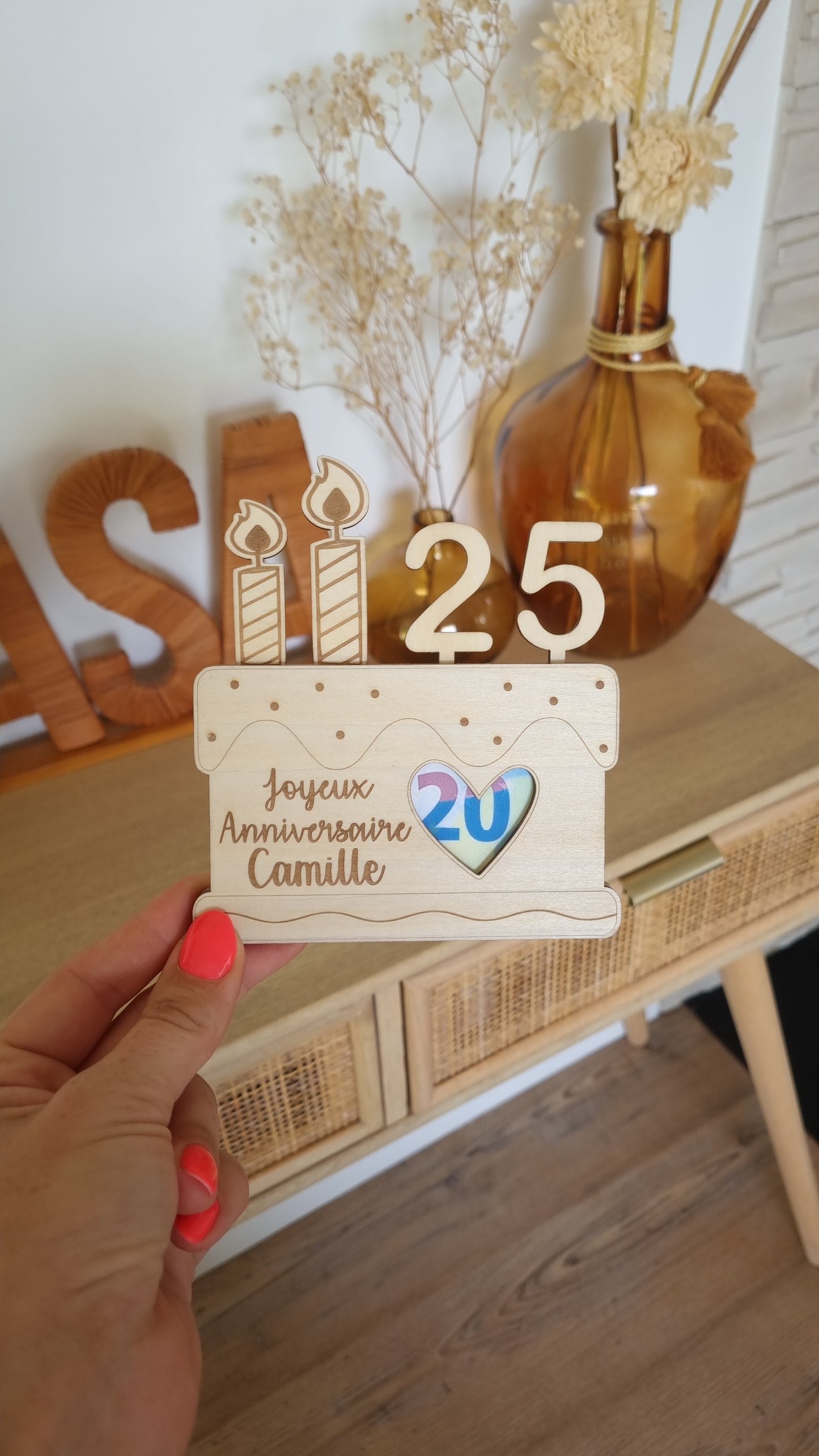 Carte d'anniversaire billet