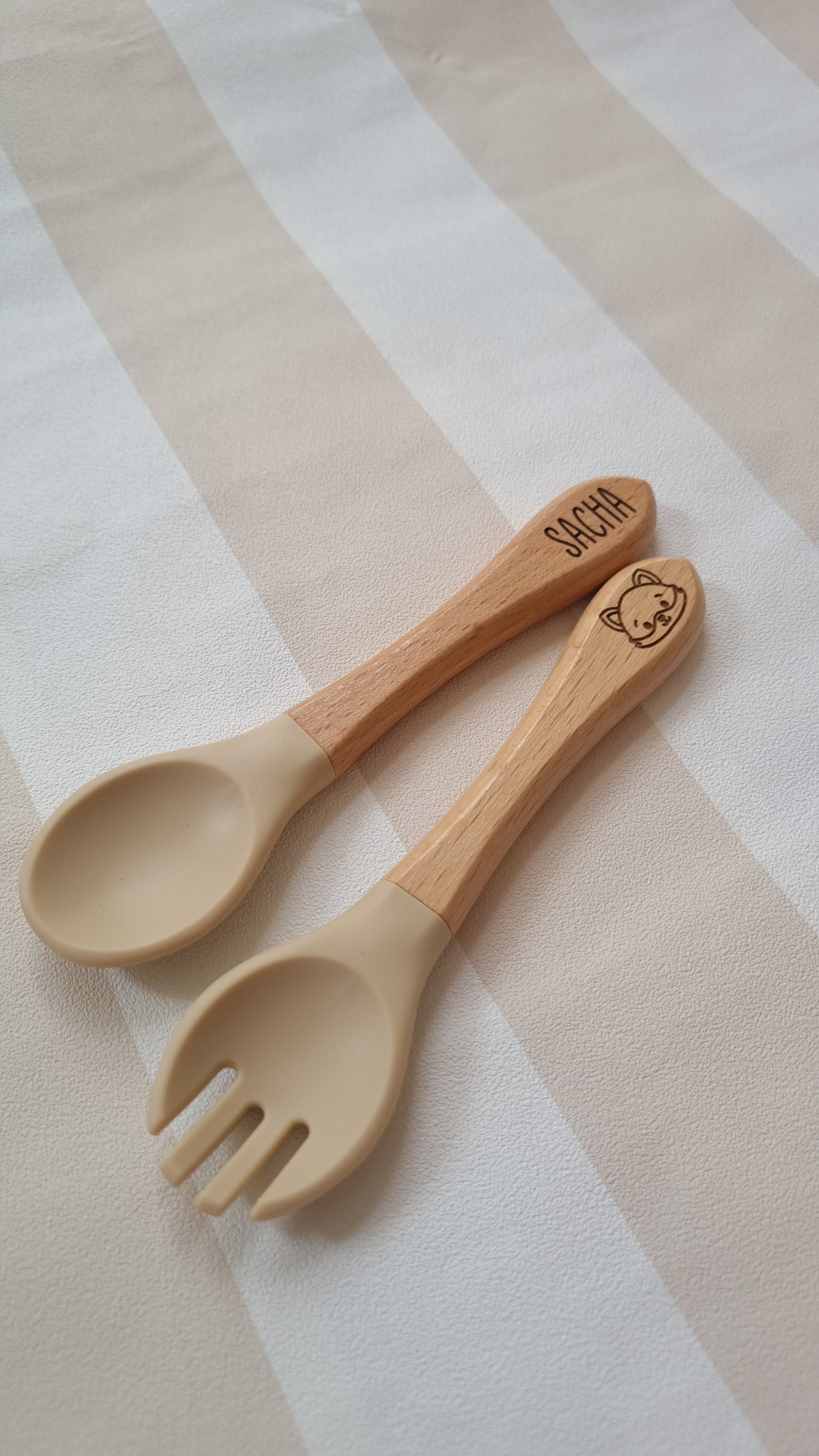 Set de couverts bébé personnalisé