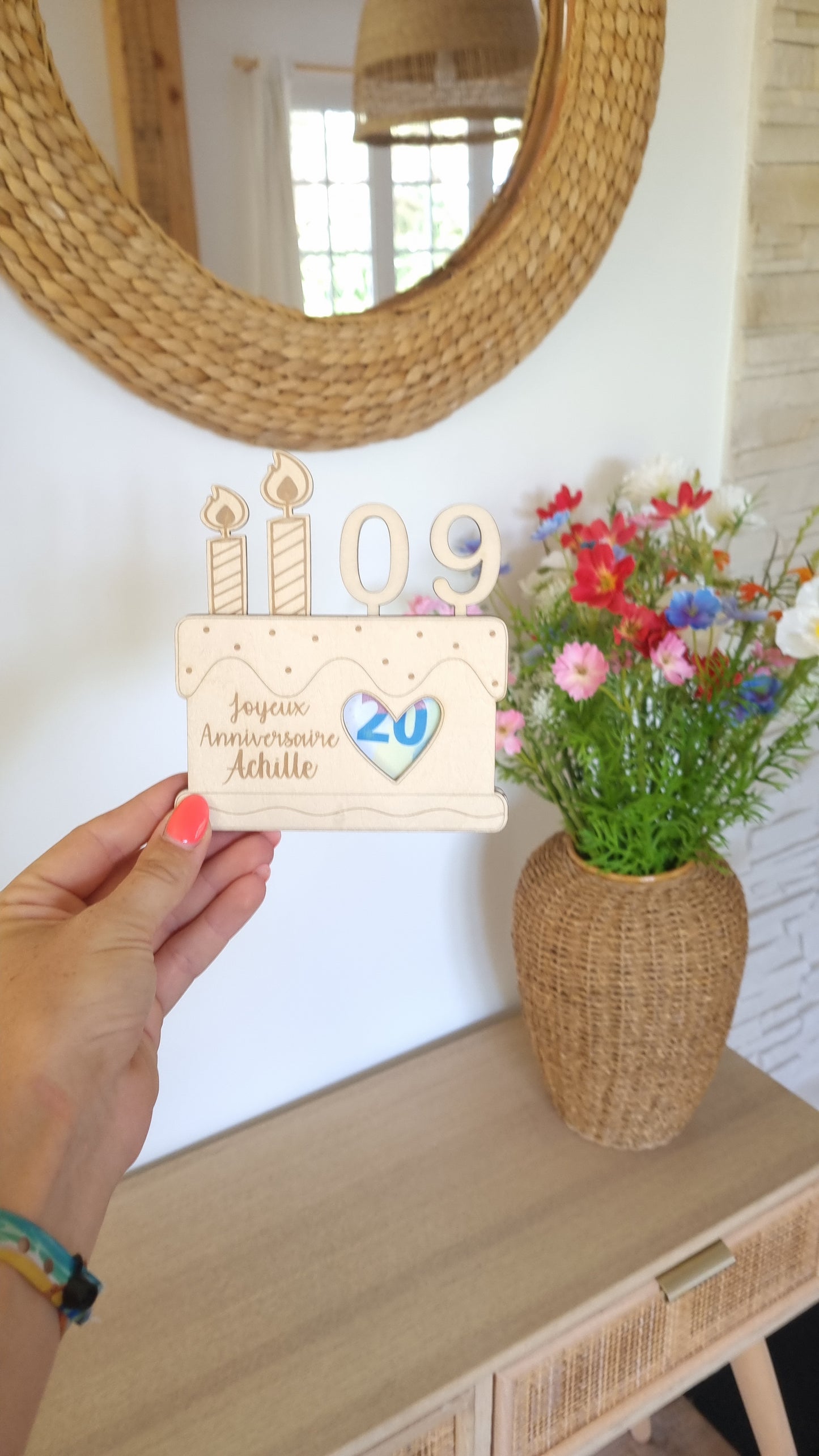 Carte d'anniversaire billet