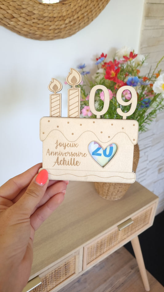 Carte d'anniversaire billet