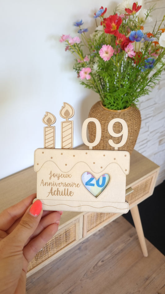 Carte d'anniversaire billet