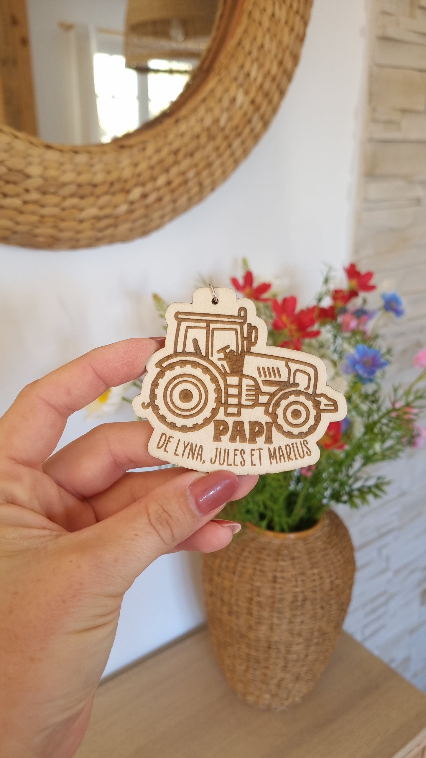 Porte clé tracteur