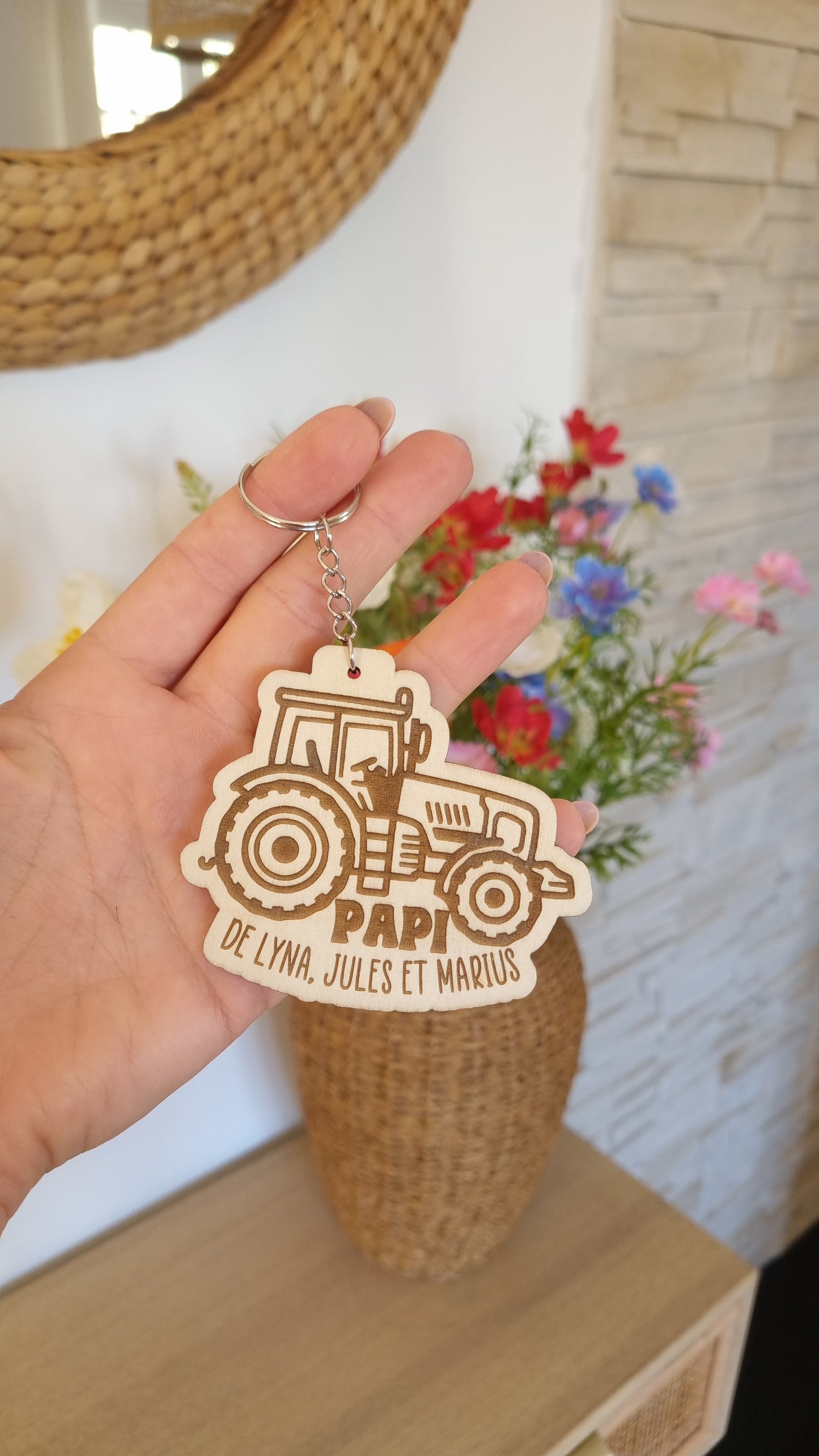 Porte clé tracteur
