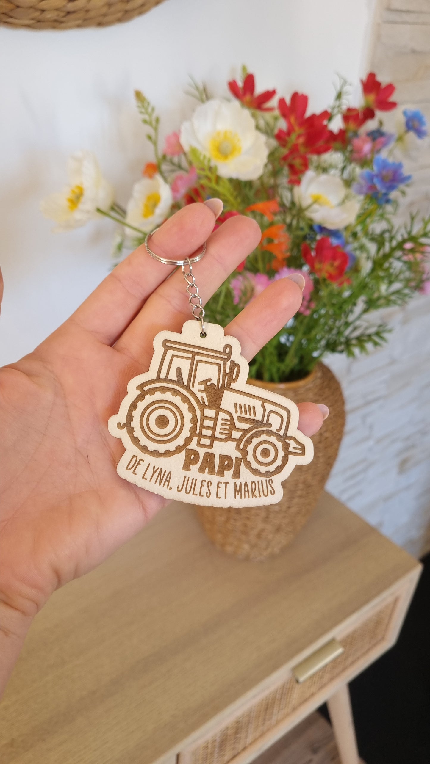 Porte clé tracteur
