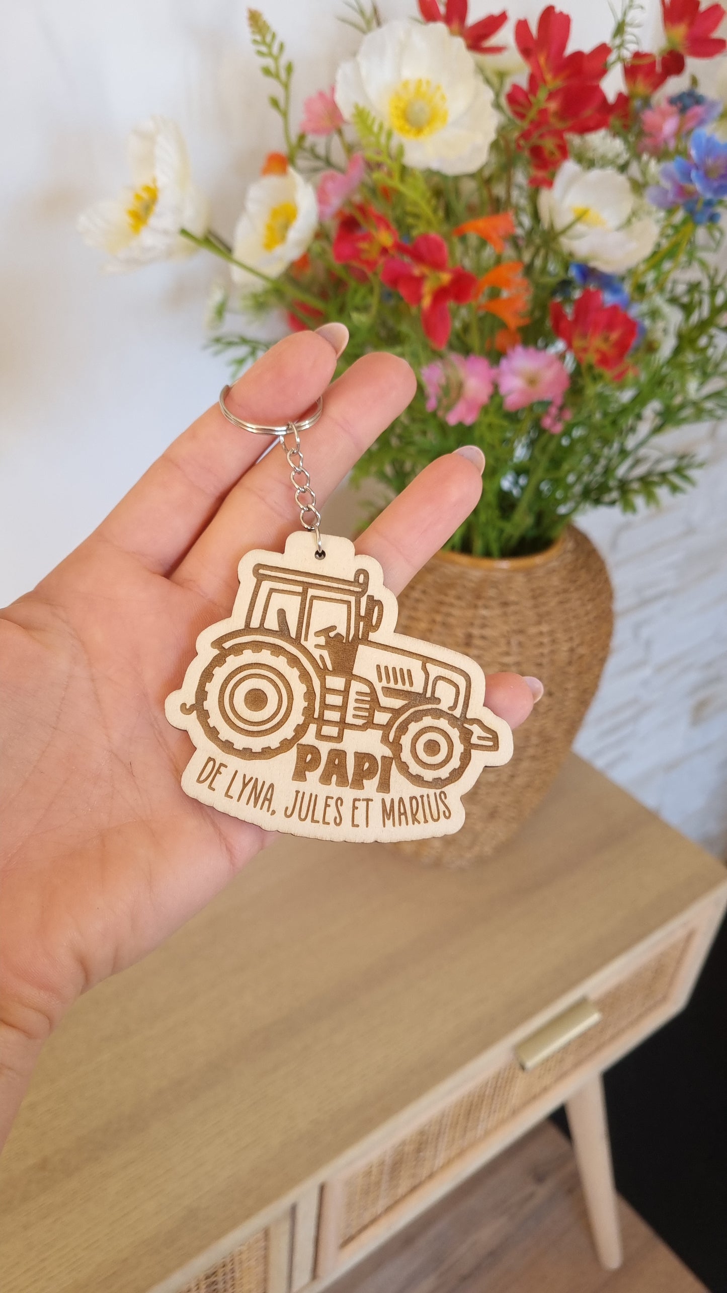 Porte clé tracteur