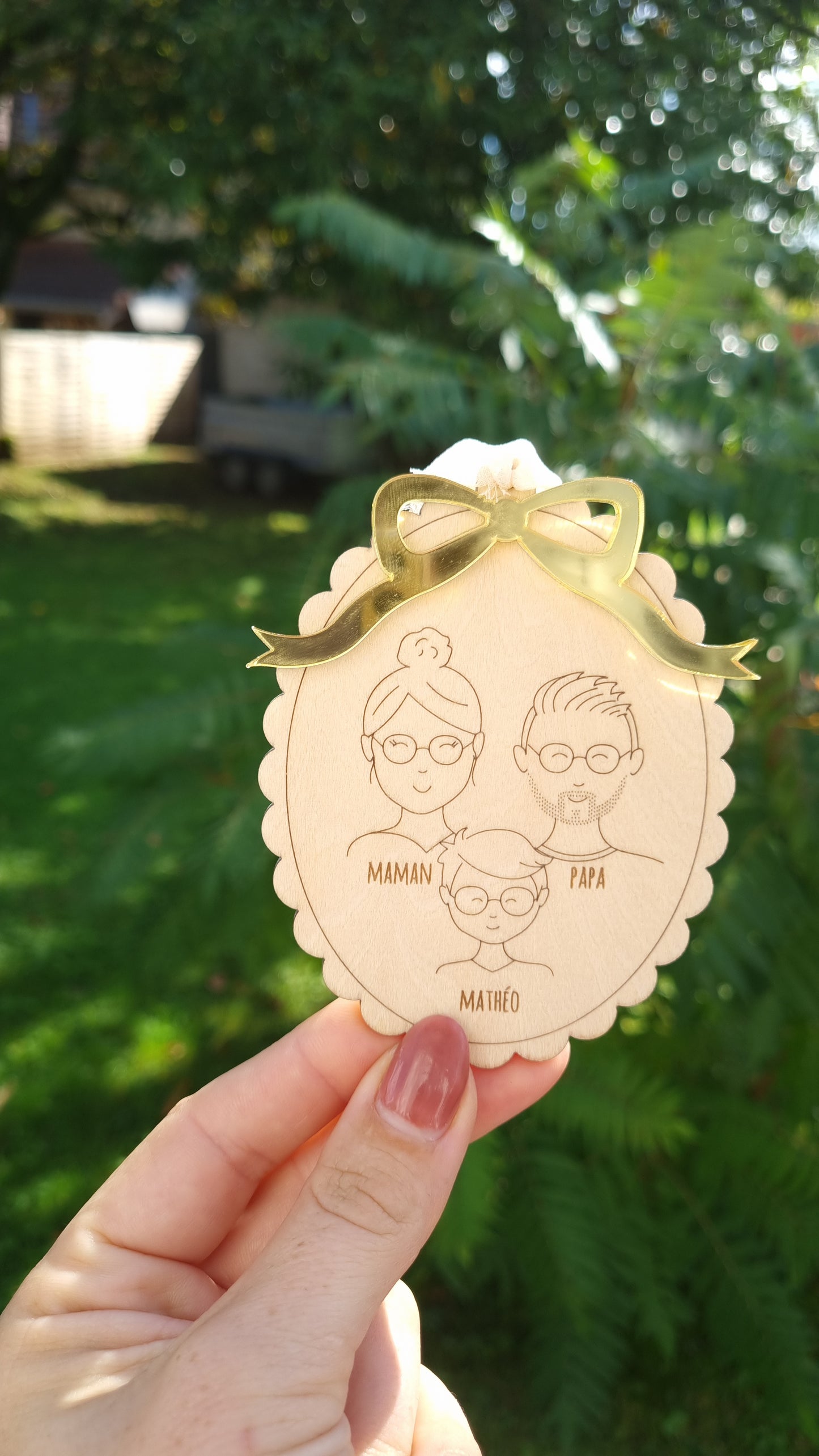 Boule de Noël famille 🎄