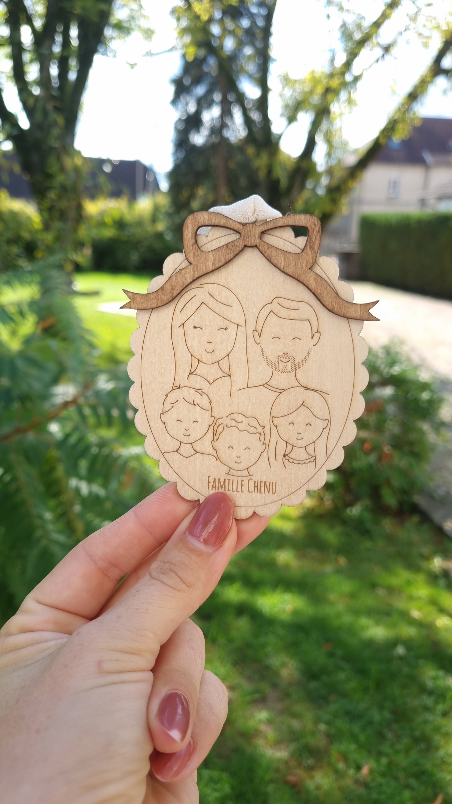 Boule de Noël famille 🎄