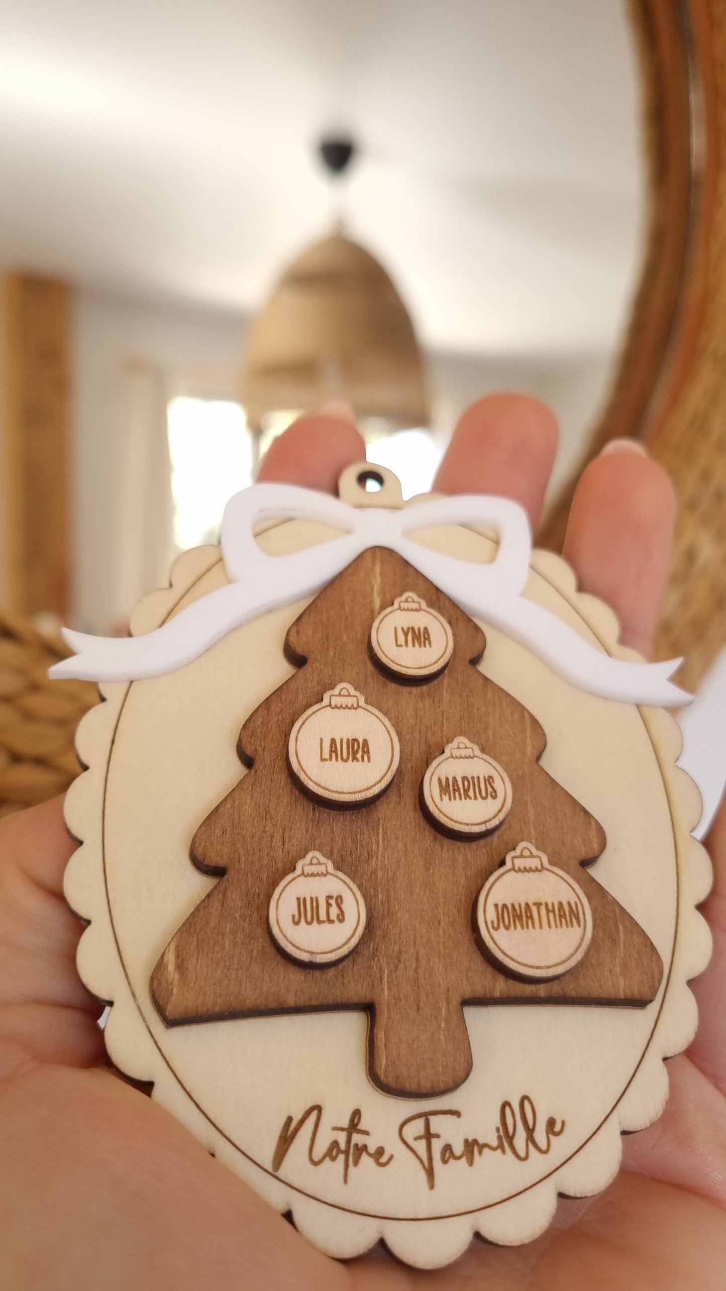 Boule de Noël famille 🎄