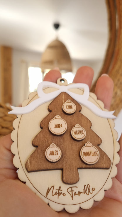 Boule de Noël famille 🎄