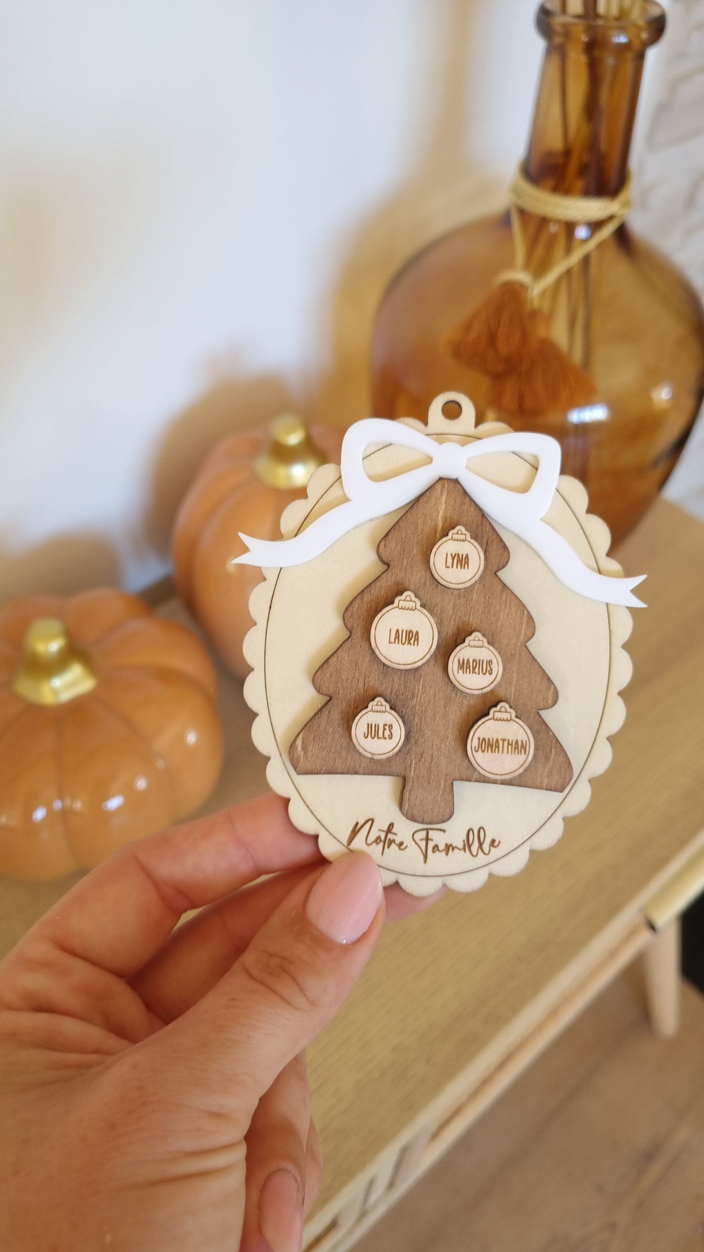 Boule de Noël famille 🎄