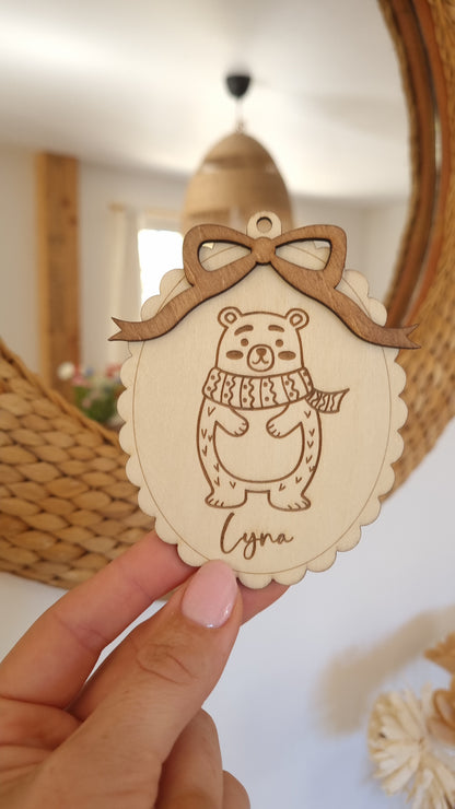 Boule de Noël ours