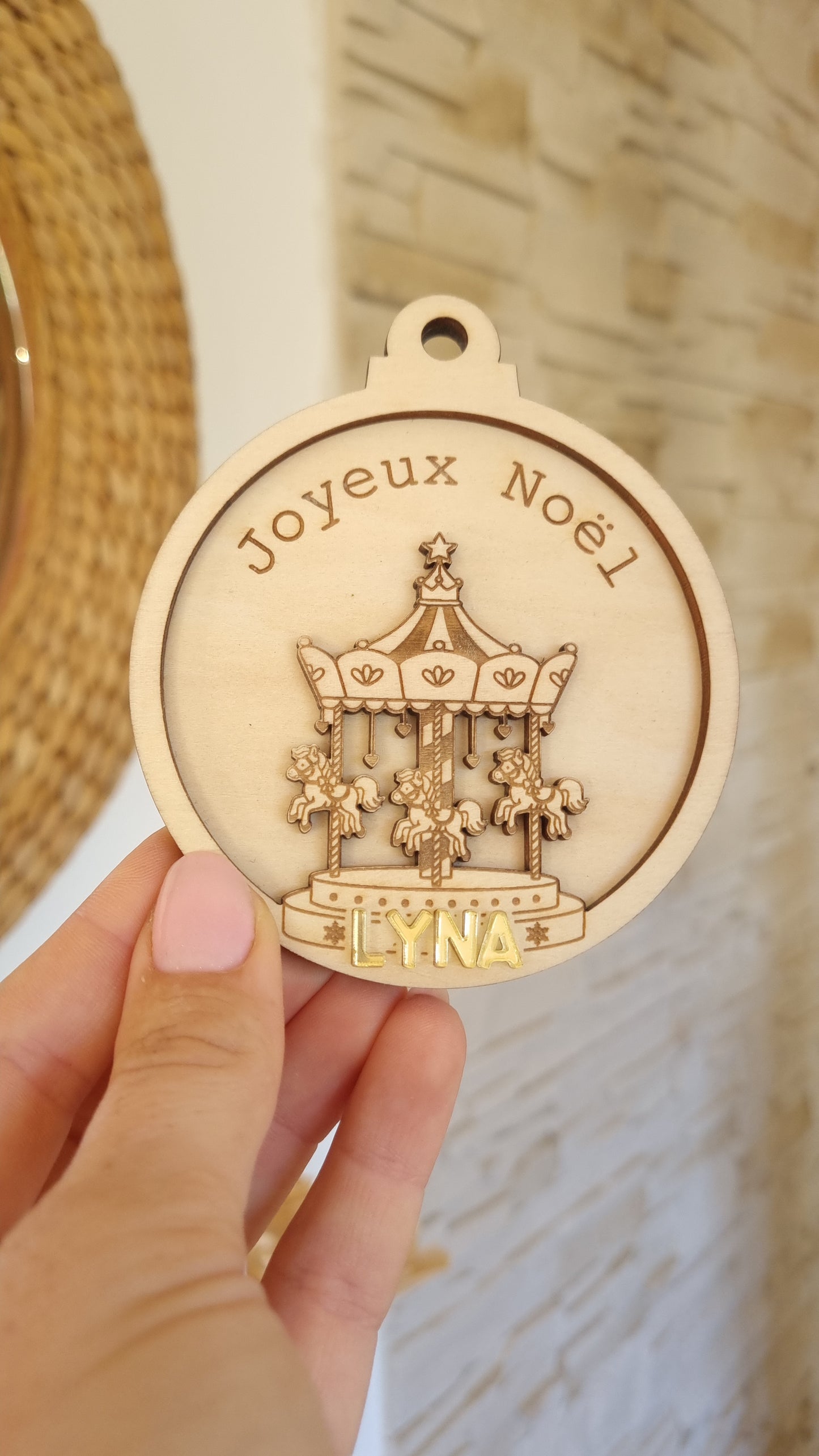 Boule de Noël manège